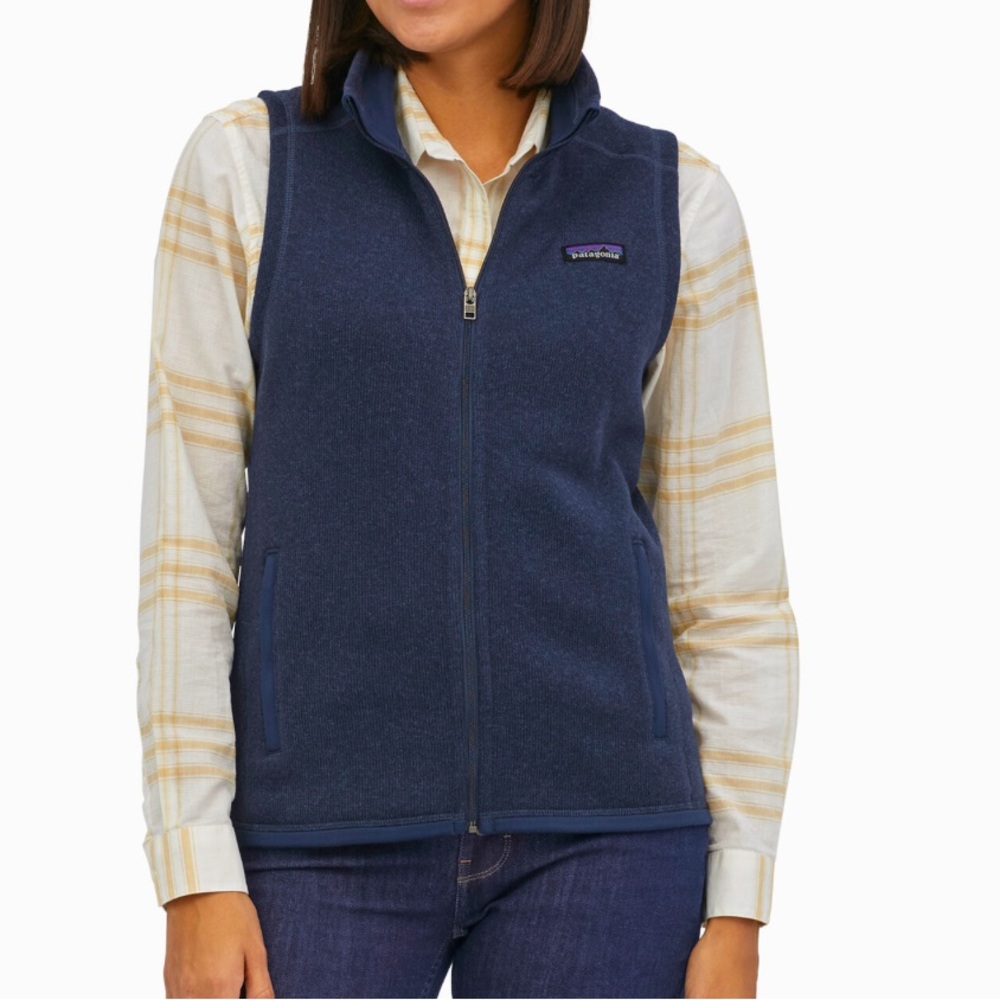 Patagonia better sweater vest, womens M. Color navy